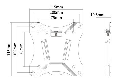 Buy DELTACO Office Fixed Wall Mount Compatible With 13 27 Screens