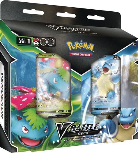 Paquete De Barajas De Combate Pokémon Venusaur V Y Blastoise V Pokemart