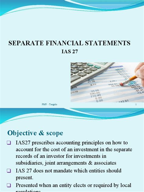 Ias 27 Pdf Financial Statement Investing