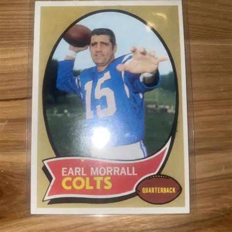 1970 TOPPS FOOTBALL 88 Earl Morrall Baltimore Colts Carte De Football