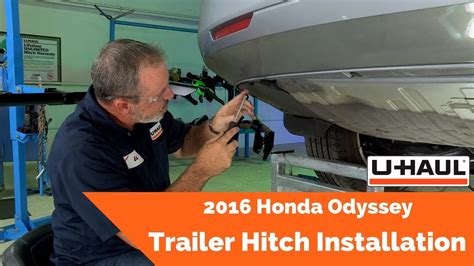 Honda Odyssey U Haul Trailer Hitch Installation Youtube