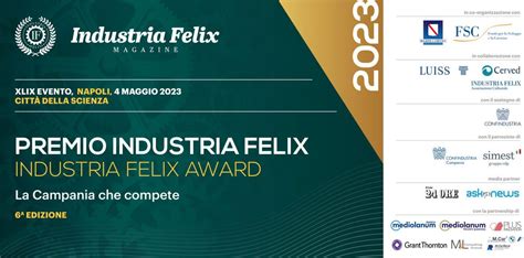 Premio Industria Felix Premiata Generazione Vincente