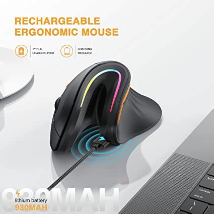 Mouse Wireless, ProtoArc Bluetooth Vertical Ergo Mouse ...