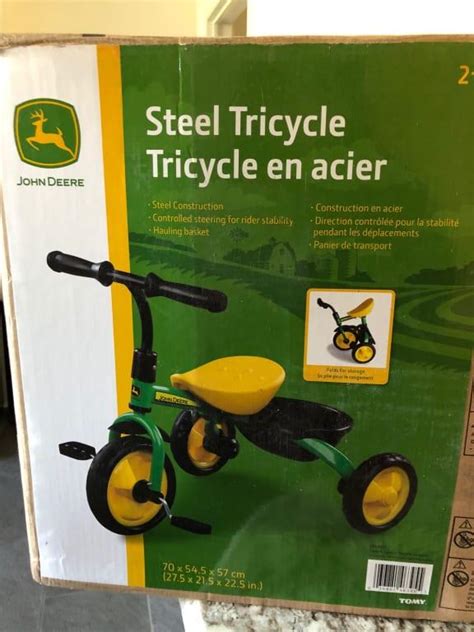 Tomy John Deere Green Steel Tricycle