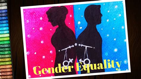 How To Draw Gender Equality Poster Step By Step Youtube