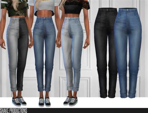 The Sims Resource High Striped Skinny Jeans Atelier Yuwa Ciao Jp