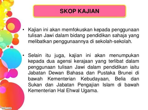 Tahap Penggunaan Tulisan Jawi Dalam Kalangan Murid —