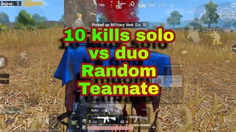 Duo Vs Duo 10 Kills Solo Vs Duo Clutches Situation PUBG Mobile