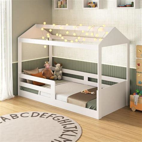 Cama Casinha Infantil Montessoriana 8320 Branco Leroy Merlin