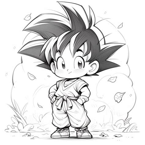 Dibujo Lindo De Goku Para Colorear C Mo Dibujar A Goku Dibujos