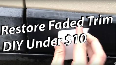 Restore Faded Plastic Trim On Car For Less Than 10 Life Hack YouTube