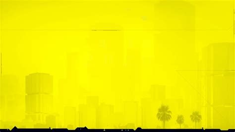 Cyberpunk 2077 Yellow Plain Background Wallpaper Cyberpunk 2077