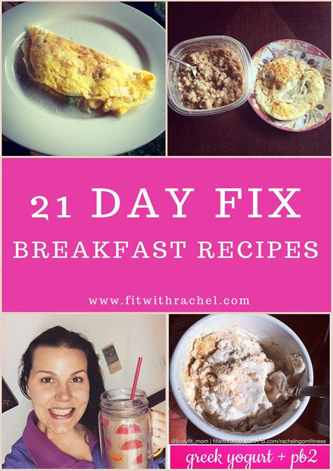 21 Day Fix Breakfast Recipes Fit With Rachel