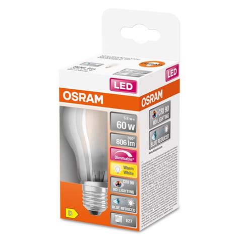 Osram Led Lampe Superstar Plus Matt E Filament W Lm Warmweiss