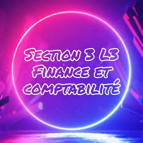 section   finance  comptabilite