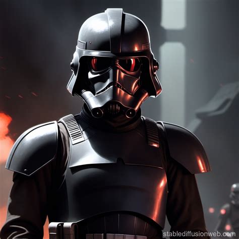 Evil Imperial Soldier Without Helmet From Star Wars Prompts Stable