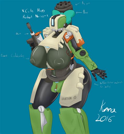 Rule 34 1 Eye 2016 Bastion Overwatch Big Breasts Blue Background Bow Breasts English Text