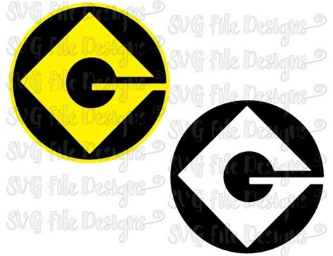 Minion Gru Logo Insignia Badge Costume Iron By Svgfiledesigns