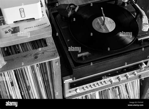 Record Player Black And White Stock Photos And Images Alamy