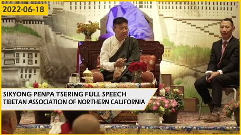 Sikyong Penpa Tsering Full Speech And Question Answer Session With