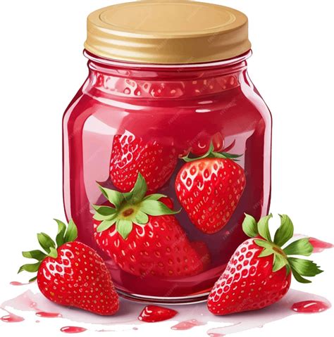 Premium Vector Strawberry Jam