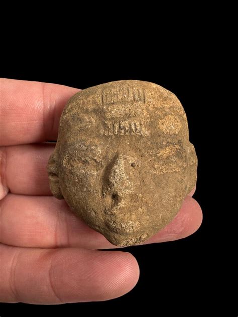 Pre Columbian Maya Pottery Head Fragment Columbian Fragments Maya