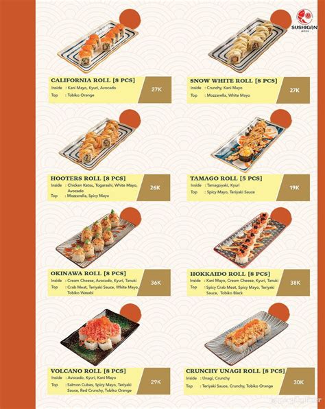 Selalu Diperbarui Menu SUSHIGAN Beji Depok