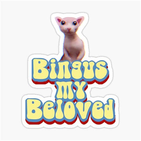 Bingus Cat Meme Retro Sticker For Sale By Cannevas Redbubble