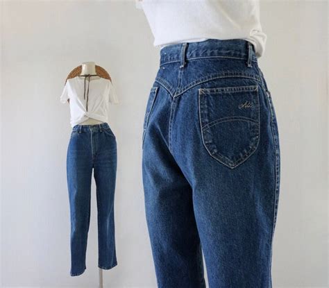 High Waist Usa Jeans 26 Chic His Vintage 80s 90s Womens Size 4 Small