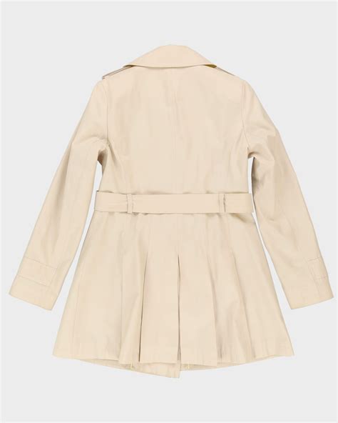 Dkny Cream And Yellow Mac Coat S Rokit
