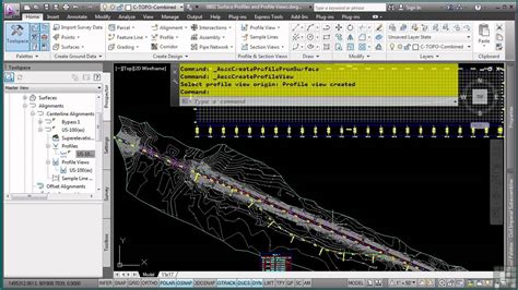 Autocad Civil D Tutorial Surface Profiles And Profile Views Youtube