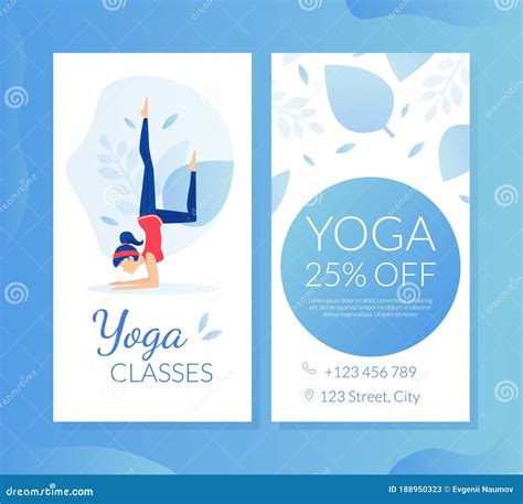 Lección De Yoga Tarjeta De Visita Regalo Cupón Descuento Oferta