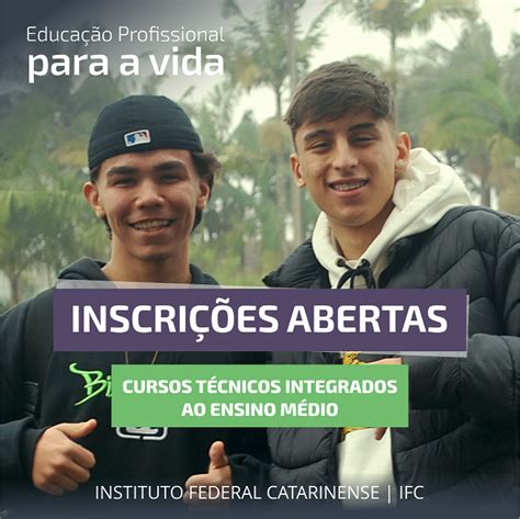 Inscrições abertas para Cursos Técnicos Integrados ao Ensino Médio