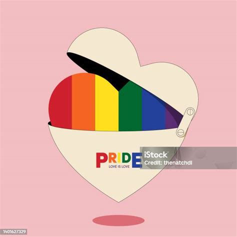 Lgbtq Community Pride Month Poster Design Template With Rainbow Stripe