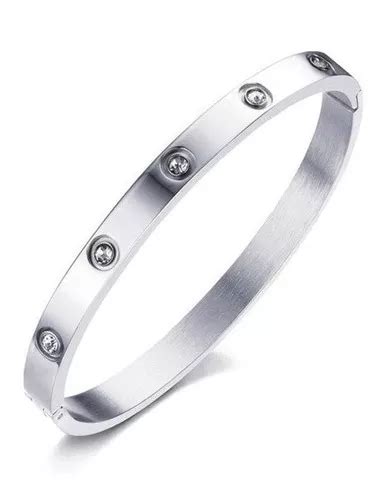 Pulsera Para Mujer De Acero Inoxidable Chapada En Plata Vanglore