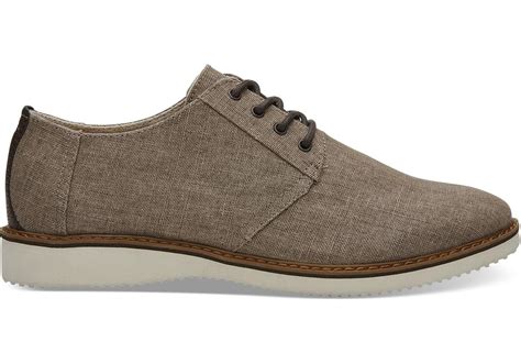 TOMS Toffee Coated Linen Men's Preston Dress Shoes for Men - Lyst