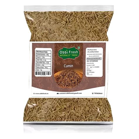 Obbi Fresh Premium Zeera Whole Cumin Seeds Whole Indian Spice