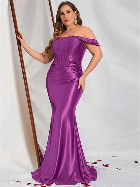 Plus Size Purple Dresses Faeriesty