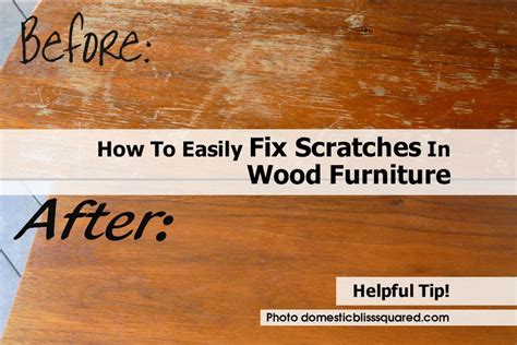 How To Easily Fix Scratches In Wood Furniture