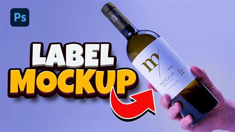 Bottle Label Mockup In Photoshop Youtube