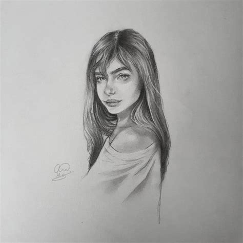 Esboço a lápis Artista Annelies Bes Sketches Pencil sketch Portrait