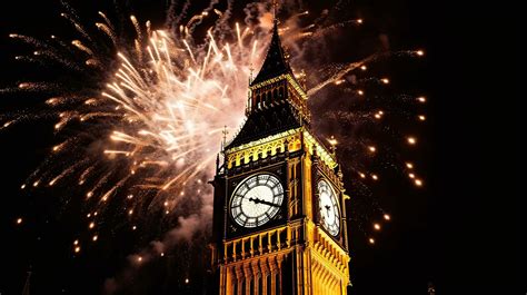 Holiday Fireworks in London. Illustration 23698148 Stock Photo at Vecteezy