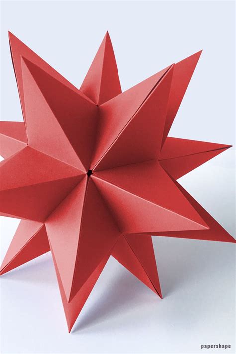 D Paper Star For Christmas Step By Step Guide