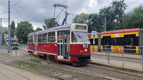 Warszawa Polska Zabytkowy Tramwaj N Linia Par Wka W