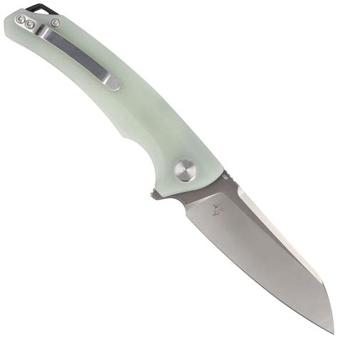 Nóż składany Bestech Texel Transparent G10 Grey Titanized Satin D2