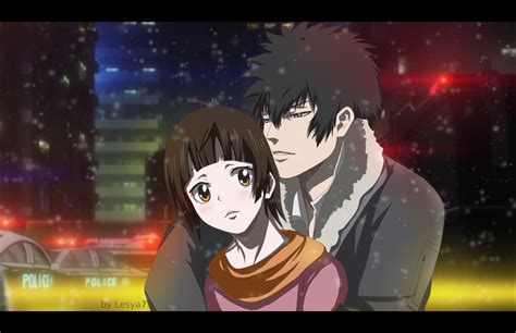 Psycho Pass Kogami Shinya X Tsunemori Akane By Lesya7 On Deviantart