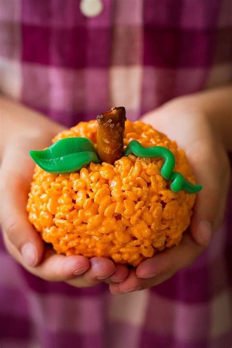 Pumpkin Rice Krispie Treats Cooking Classy Pumpkin Rice Krispie