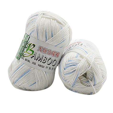 New 100 Bamboo Cotton Warm Soft Natural Knitting Crochet Knitwear Wool