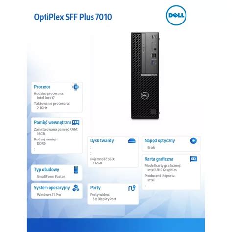 Dell Komputer Optiplex Sff Plus Core I Gb Gb Ssd Integrated