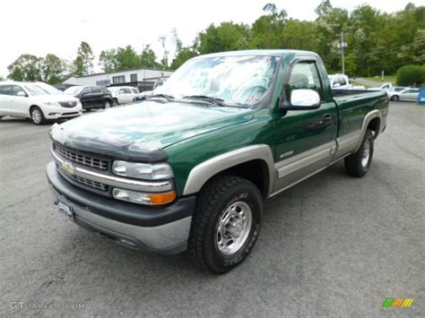 Meadow Green Metallic 1999 Chevrolet Silverado 2500 Ls Regular Cab 4x4